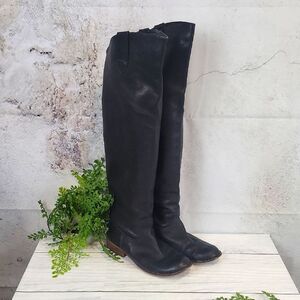 BP Women's Black Leather Over the Knee-High Boots Size 8.5
